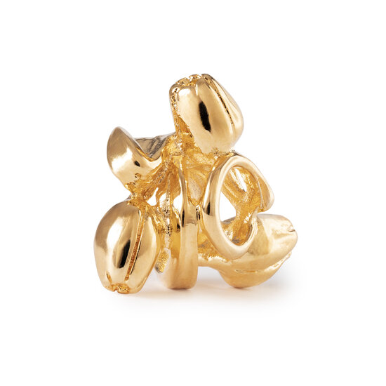 Trollbeads TROLLBEADS TGPBE-40001 Zilver vergulde bedel: Tulp van optimisme