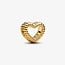 Pandora PANDORA SHINE 767516C00 Beaded heart 14k gold-plated charm