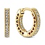 Pandora PANDORA SHINE 266317C01 14k gold-plated hoop earrings with zirconia