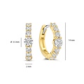 Ti Sento Milano TI SENTO MILANO 78073ZY Zilver vergulde klapcreolen, bezet met zirconia's, 14 mm