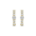 Ti Sento Milano TI SENTO MILANO 78073ZY Zilver vergulde klapcreolen, bezet met zirconia's, 14 mm