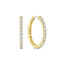 Ti Sento Milano TI SENTO MILANO 78077ZY Zilver vergulde klapcreolen, bezet met zirconia's, 20 mm