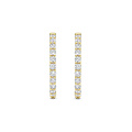 Ti Sento Milano TI SENTO MILANO 78077ZY Zilver vergulde klapcreolen, bezet met zirconia's, 20 mm