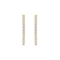 Ti Sento Milano TI SENTO MILANO 78078ZY Zilver vergulde klapcreolen, bezet met zirconia's, 24 mm