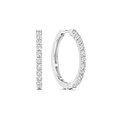 Ti Sento Milano TI SENTO MILANO 78077ZI Zilver gerhodineerde klapcreolen, bezet met zirconia's, 20 mm