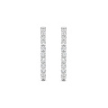 Ti Sento Milano TI SENTO MILANO 78077ZI Zilver gerhodineerde klapcreolen, bezet met zirconia's, 20 mm