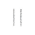 Ti Sento Milano TI SENTO MILANO 78078ZI Zilver gerhodineerde klapcreolen, bezet met zirconia's, 25 mm