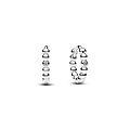Pandora PANDORA 294823C01 Sterling silver huggie hoop earrings with clear cubic zirconia