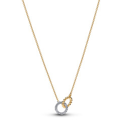 PANDORA Shine 364825C01-45 Sterling silver and 14k gold-plated pendant necklace