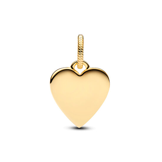 Pandora PANDORA Shine 368914C00 Engravable heart 14k gold-plated pendant