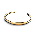 Pandora PANDORA Shine 564754C01-2 Engravable 14k gold-plated open bangle with clear cubic zirconia