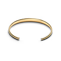 Pandora PANDORA Shine 564754C01-2 Engravable 14k gold-plated open bangle with clear cubic zirconia