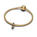 Pandora PANDORA Shine 764330C01 Disney Scar 14k gold-plated charm with black, green and brown enamel