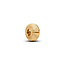 Pandora PANDORA Shine 764771C00 14k gold-plated diamond pointed mini clip with silicone grip