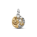 Pandora PANDORA 764983C01 Libra sterling silver and 14k gold-plated medallion with clear cubic zirconia