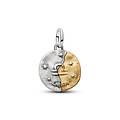 Pandora PANDORA 764983C01 Libra sterling silver and 14k gold-plated medallion with clear cubic zirconia
