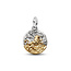 Pandora PANDORA 764994C01 Leo sterling silver and 14k gold-plated medallion with clear cubic zirconia