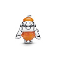 Pandora PANDORA 794730C01 Disney Stitch halloween sterling silver charm with imitation of orange quartz and black enamel