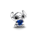 Pandora PANDORA 794731C01 Disney Stitch sterling silver charm with princess blue crystal and black enamel