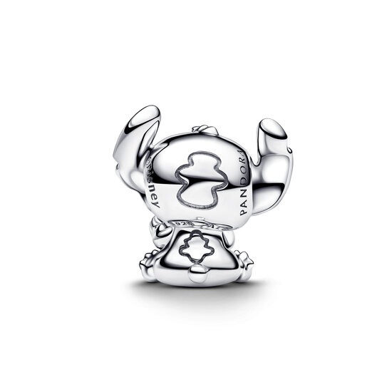 Pandora PANDORA 794731C01 Disney Stitch sterling silver charm with princess blue crystal and black enamel