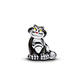 Pandora PANDORA 794741C01 Disney Lucifer sterling silver charm with black, yellow and pink enamel