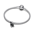 Pandora PANDORA 794769C01 Black cat sterling silver dangle with black and glow in the dark enamel
