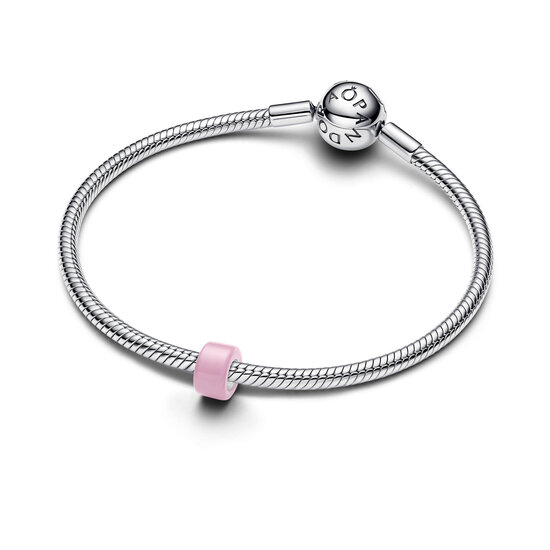 Pandora PANDORA 794773C05 Sterling silver mini charm with pink Murano glass
