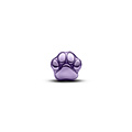 Pandora PANDORA 794782C01 Paw sterling silver mini charm with purple enamel