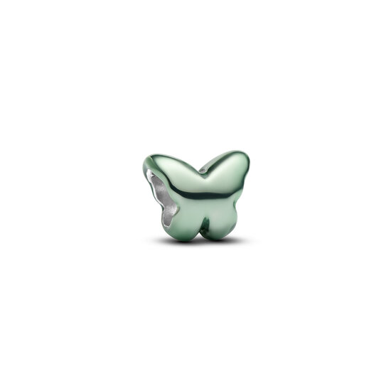 Pandora PANDORA 794783C01 Butterfly sterling silver mini charm with green enamel