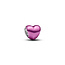 Pandora PANDORA 794785C01 Heart sterling silver mini charm with pink enamel