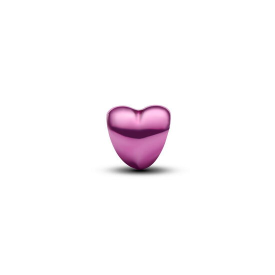 Pandora PANDORA 794785C01 Heart sterling silver mini charm with pink enamel