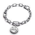 Pandora PANDORA 794807C01 Dolphin sterling silver medallion with clear cubic zirconia