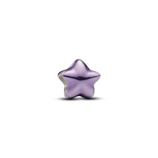 Pandora PANDORA 794813C01 Star sterling silver mini charm with purple enamel