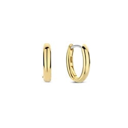 TI SENTO MILANO 7759SY Zilver vergulde ovale klapcreolen