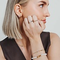 Ti Sento Milano TI SENTO MILANO 7759SY Zilver vergulde ovale klapcreolen
