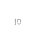 Ti Sento Milano TI SENTO MILANO 7759ZI Zilver gerhodineerde ovale creolen met pavé zirconia's, 15 mm