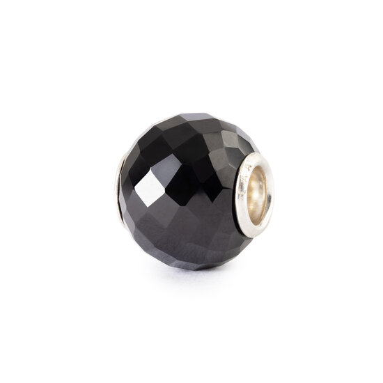 Trollbeads TROLLBEADS TSTBE-00054 Bedel edelsteen: Gefacetteerde zwarte onyx, rond