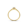 Blush BLUSH LG1078Y 14krt geelgouden LAB grown diamantring, ovale diamant 0.20ct TW/VSI (3.2x4.5 mm)