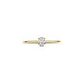 Blush BLUSH LG1078Y 14krt geelgouden LAB grown diamantring, ovale diamant 0.20ct TW/VSI (3.2x4.5 mm)