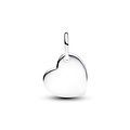 Pandora PANDORA 794295C06 Engravable heart sterling silver dangle with white bioresin man-made mother of pearl, juni