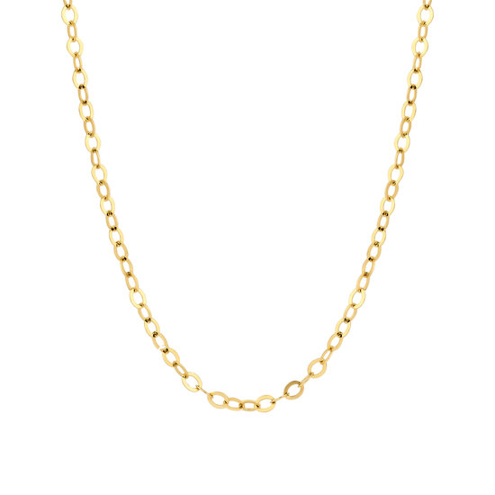 Blush BLUSH 3198YGO 14krt geelgouden collier, plat ankerschakeltje, 44 cm