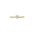 Blush BLUSH LG1079Y 14krt geelgouden LAB grown diamantring, diamant 0.20ct TW/VS
