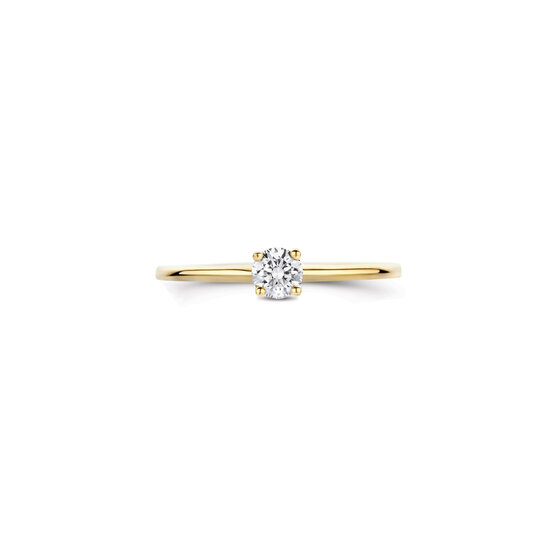 Blush BLUSH LG1079Y 14krt geelgouden LAB grown diamantring, diamant 0.20ct TW/VS