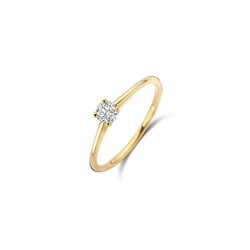 BLUSH LG1079Y 14krt geelgouden LAB grown diamantring, diamant