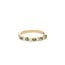 by R&C R&C Romance The One 18krt geelgouden ring Pasha, alliance model 4016-9 steens met 5x groene saffier en 4x diamant tot. 0.08crt TW/SI