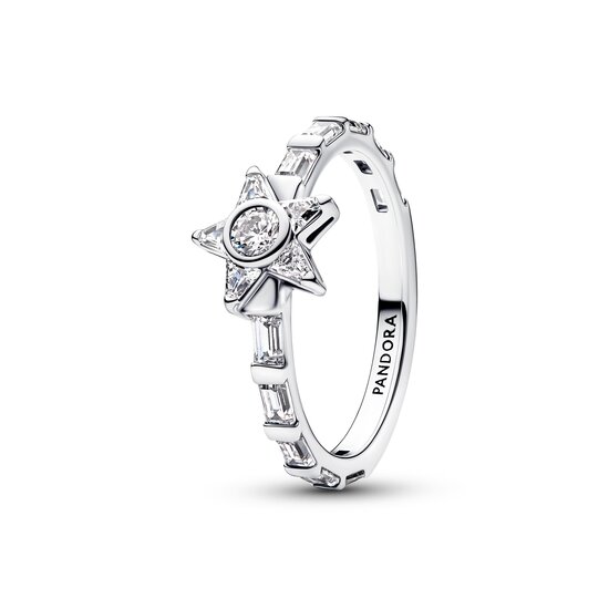 Pandora PANDORA 195072C01 Star sterling ring with zirconia