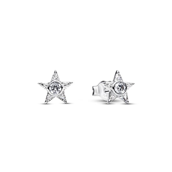 Pandora PANDORA  295089C01 Star sterling silver stud earrings with zirconia