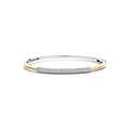 Ti Sento Milano TI SENTO MILANO 23103ZY Zilver gerhodineerde bangle, met verguld, 1 baans met zirkonia's