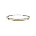 Ti Sento Milano TI SENTO MILANO 23106ZY Zilver gerhodineerde bangle, met verguld, 1 baan verguld,1 baan met zirkonia's