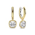 Ti Sento Milano TI SENTO MILANO 78105ZY Zilver gerhodineerde Oorhangers,  verguld, hangend zirkonia